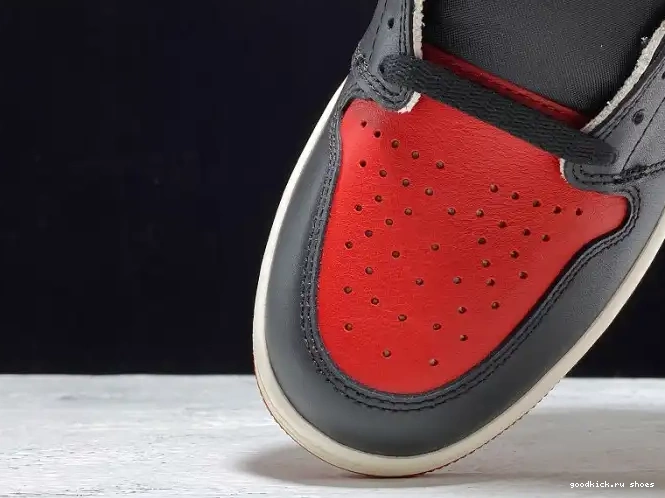 Rep Toe High Retro Bred Jordan 1 OG 555088-610 Air 0613